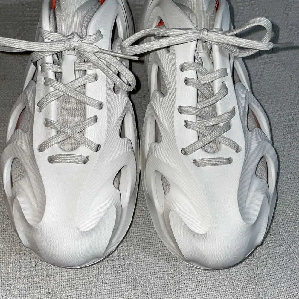 Adidas Adifoam Men’s Athletic Shoes Size 8 M White Cut Outs Athleisure NWOB